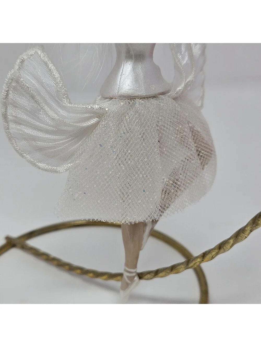 1998 Avon Barbie as The Swan Queen in Swan Lake Porcelain Ornament Original Box